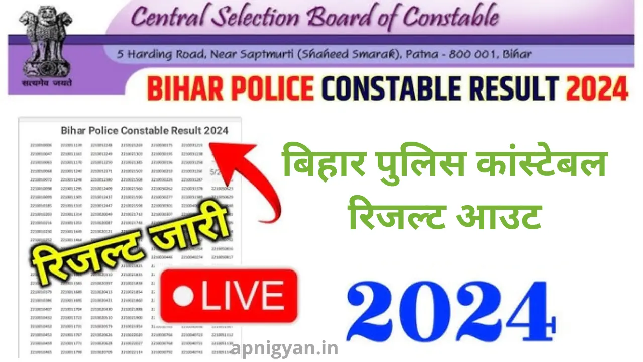 Bihar Police Result 2024 Out