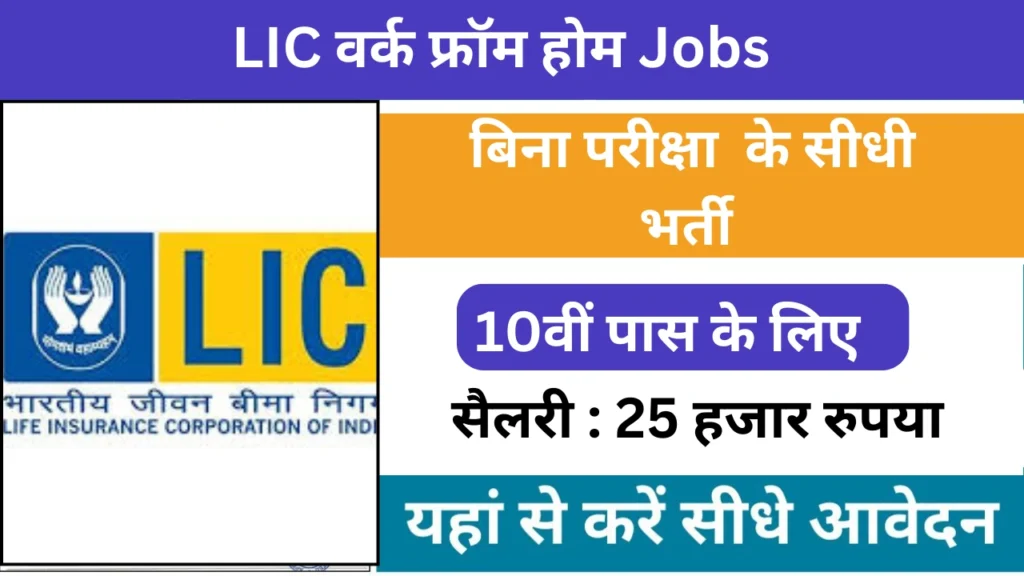 LIC Work From Home Job